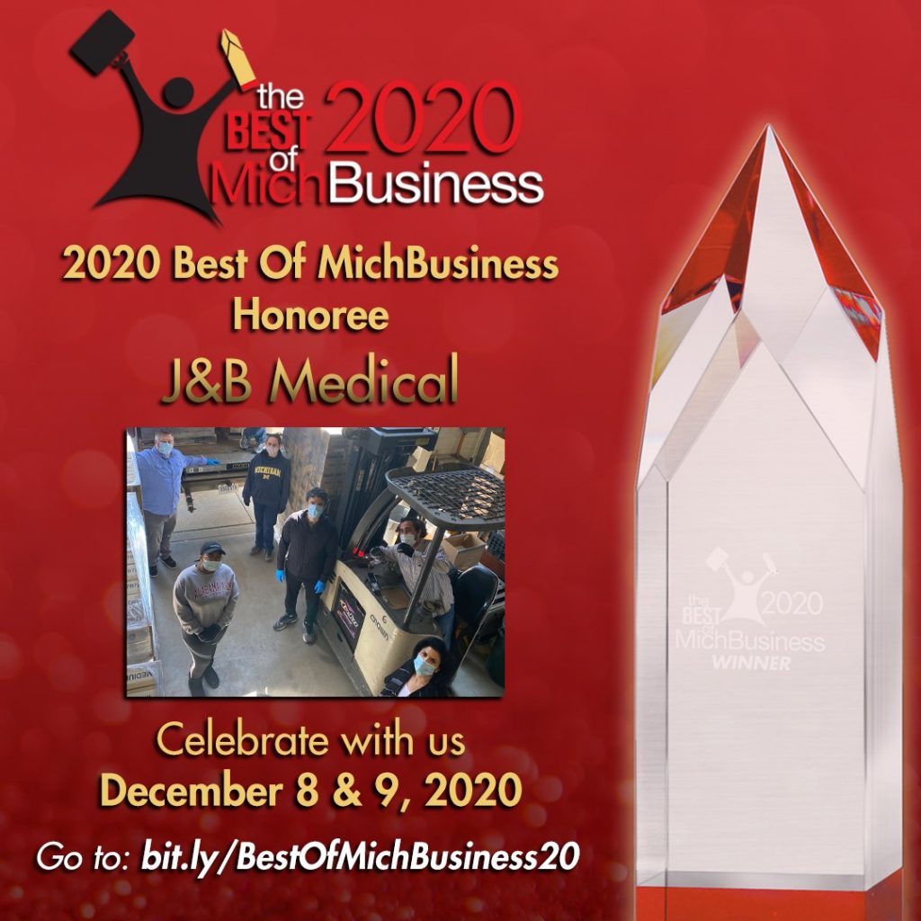 J B Medical Earns 2020 Best Of MichBusiness Award J B Medical J B Medical Earns 2020 Best Of MichBusiness Award J B Medical